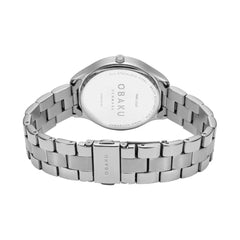 OBAKU Tang Lille Brace Quartz White Round Dial Women's Watch- V260LXCISC