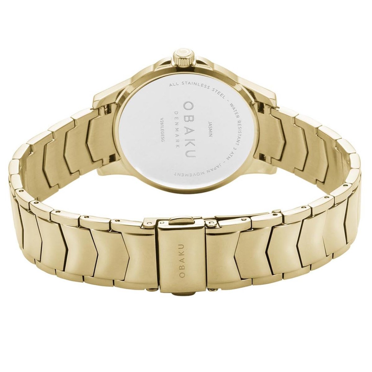 Obaku Jasmin Sugar Quartz 6.4mm Slim Case Green MOP Round Dial Women's Watch- V261LEGESG
