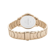 Obaku Jasmin Fuschsia Analouge White MOP Round Dial Women's Watch -  V261LEVWSV