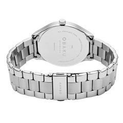 Obaku Vibe Brace Quartz White Round Dial Men's Watch- V266GDCISC