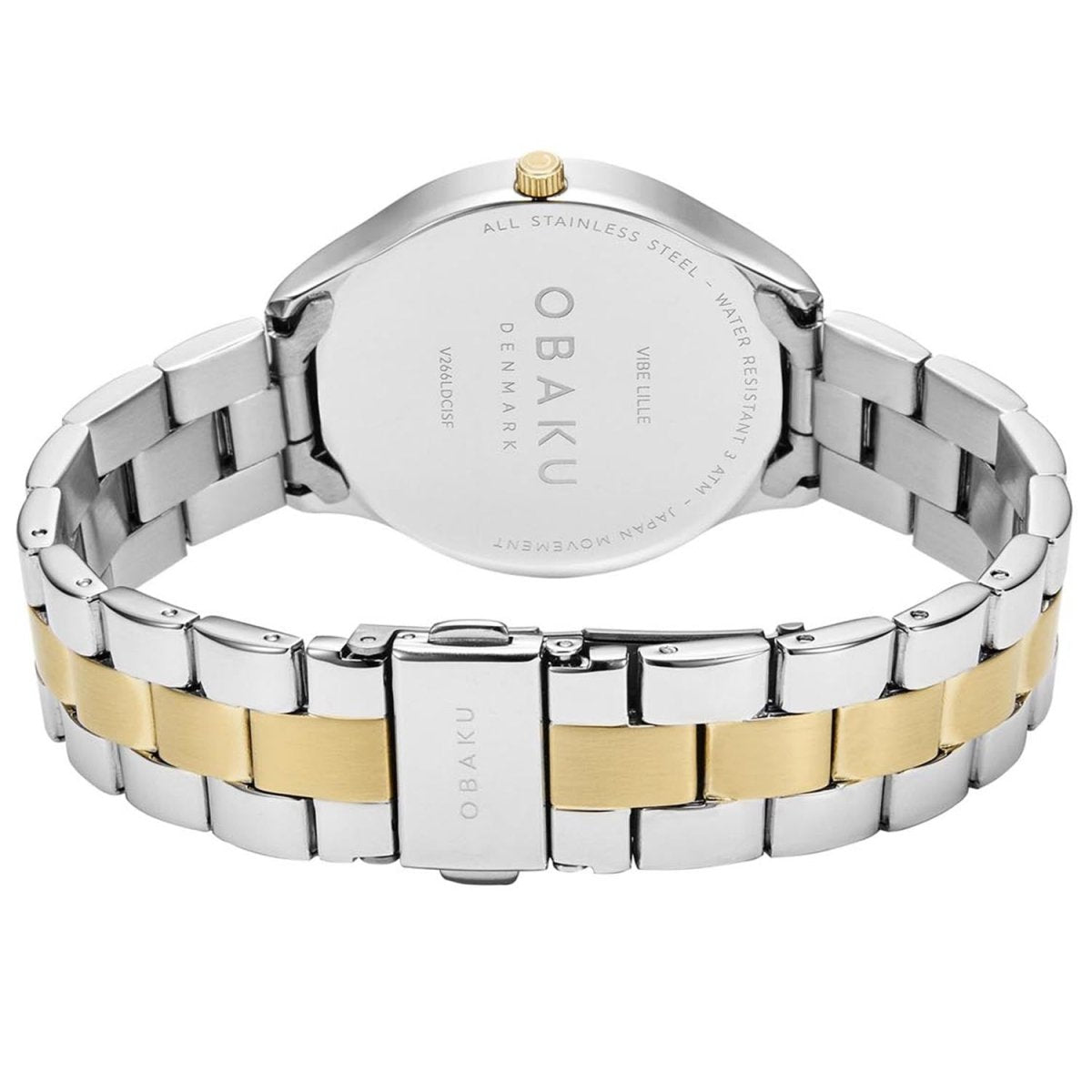 Obaku Vibe Lille Butterscotch Quartz Silver Round Dial Women's Watch- V266LDCISF
