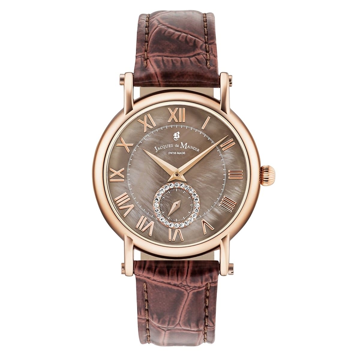 JACQUES DU MANOIR Venus Swiss Made Analogue MOP Round Dial Women's Watch- VEN.04