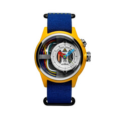 The Electricianz Cable Z Inhouse Electric Module 4 LED Silver Round Dial Men's Watch - ZZ-A1A/04-NFB