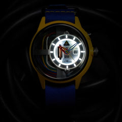 The Electricianz Cable Z Inhouse Electric Module 4 LED Silver Round Dial Men's Watch - ZZ-A1A/04-NFB