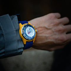 The Electricianz Cable Z Inhouse Electric Module 4 LED Silver Round Dial Men's Watch - ZZ-A1A/04-NFB