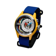 The Electricianz Cable Z Inhouse Electric Module 4 LED Silver Round Dial Men's Watch - ZZ-A1A/04-NFB