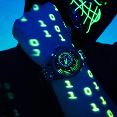 The ELECTRICIANZ ZZ-A1A/06 Matrix Limited Edition LED Nightlight Inhouse Electric Module Watch For Men