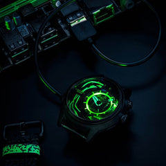 The ELECTRICIANZ ZZ-A1A/06 Matrix Limited Edition LED Nightlight Inhouse Electric Module Watch For Men