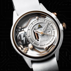 The ELECTRICIANZ ZZ-A1C/04 S.NOW Swiss Design 4 LED Nightlight Inhouse Electric Module Watch For Men