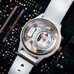 The ELECTRICIANZ ZZ-A1C/04 S.NOW Swiss Design 4 LED Nightlight Inhouse Electric Module Watch For Men