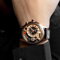The ELECTRICIANZ ZZ-A3C/03 SOPRANO Z Swiss Design 5 LED Nightlight Inhouse Electric Module Watch For Men