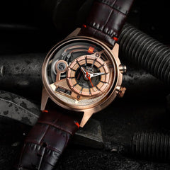 The ELECTRICIANZ ZZ-A3C/03 SOPRANO Z Swiss Design 5 LED Nightlight Inhouse Electric Module Watch For Men