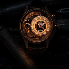 The ELECTRICIANZ ZZ-A3C/03 SOPRANO Z Swiss Design 5 LED Nightlight Inhouse Electric Module Watch For Men