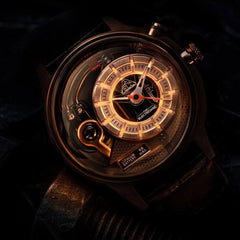 The ELECTRICIANZ ZZ-A3C/03 SOPRANO Z Swiss Design 5 LED Nightlight Inhouse Electric Module Watch For Men