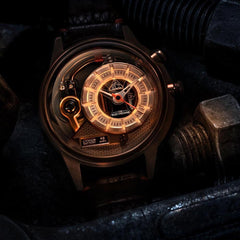 The ELECTRICIANZ ZZ-A3C/03 SOPRANO Z Swiss Design 5 LED Nightlight Inhouse Electric Module Watch For Men